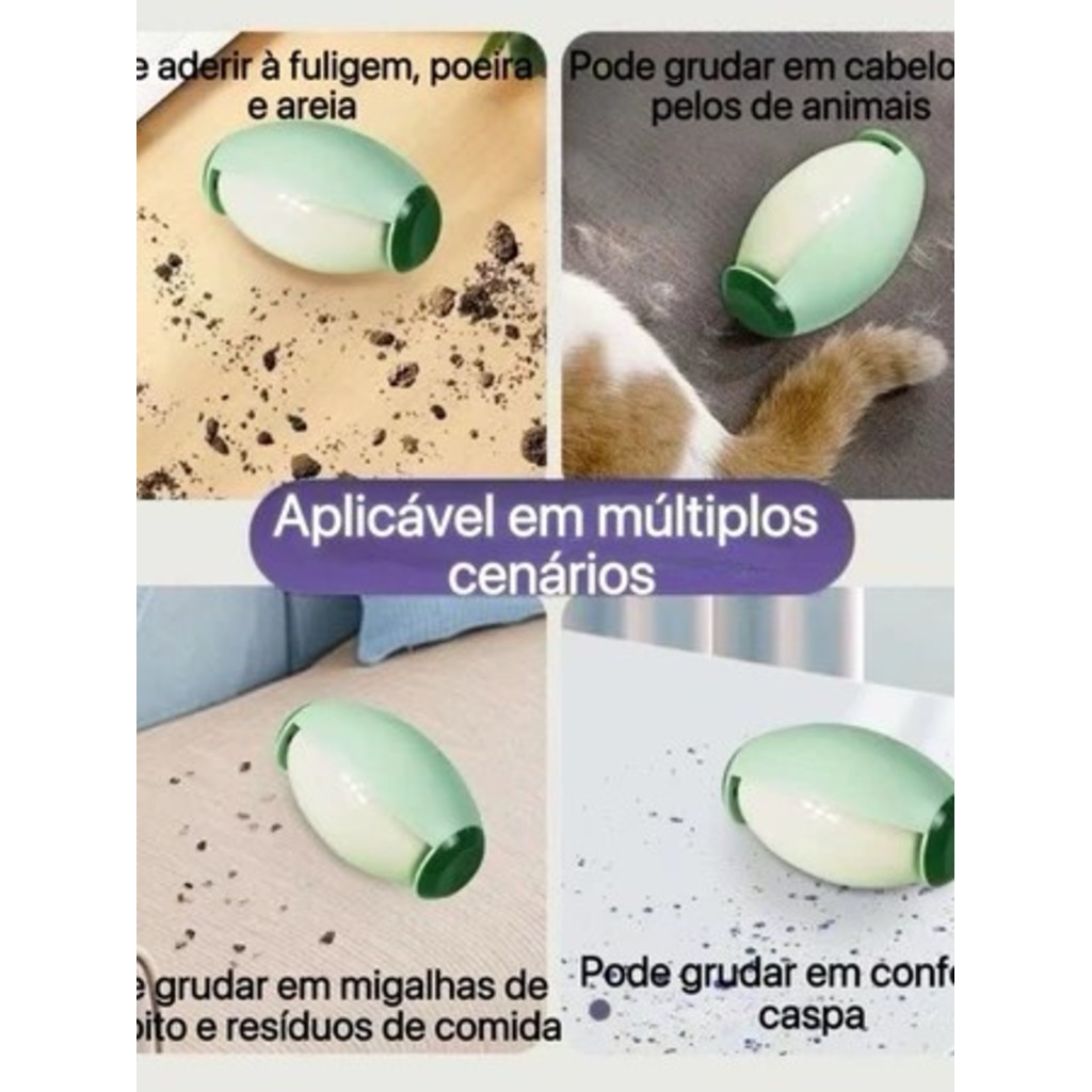 Detalhes do Rolo Pegajoso De Pêlos De Roupas Laváveis