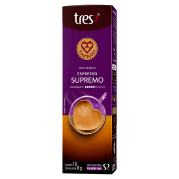 Café em Cápsula Espresso Supremo 3 Corações