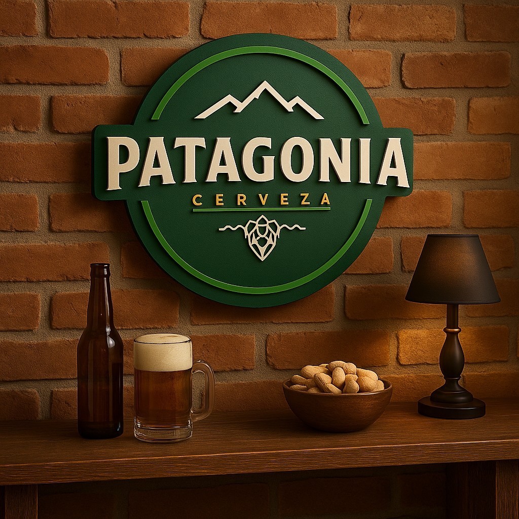 Placa Decorativa Patagonia 3D Alto Relevo MDF Decoração Restaurante Bar churrasqueira em Oferta na Shopee