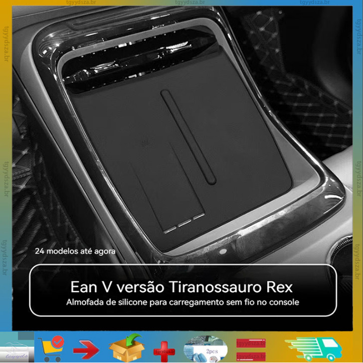 Adequado Para Gac AION V EV Controle central Almofada De Carregamento Sem Fio interior Do Carro Tapete Antiderrapante Pr