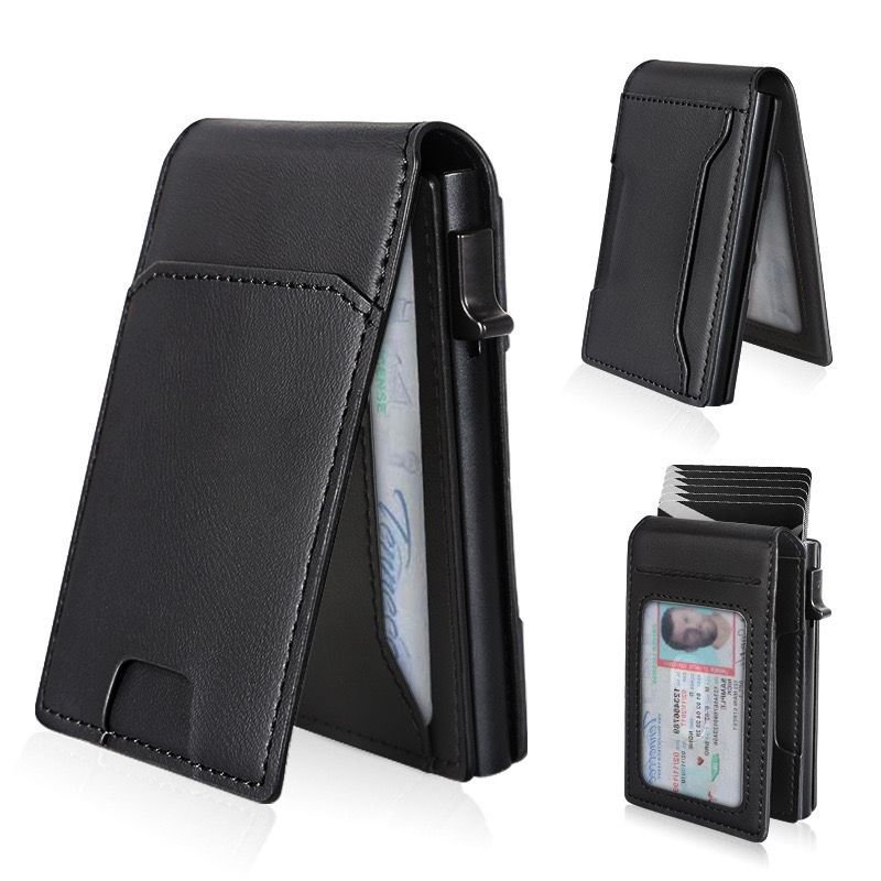 Carteira Masculina Slim Ejetora Porta Cartões Moderna