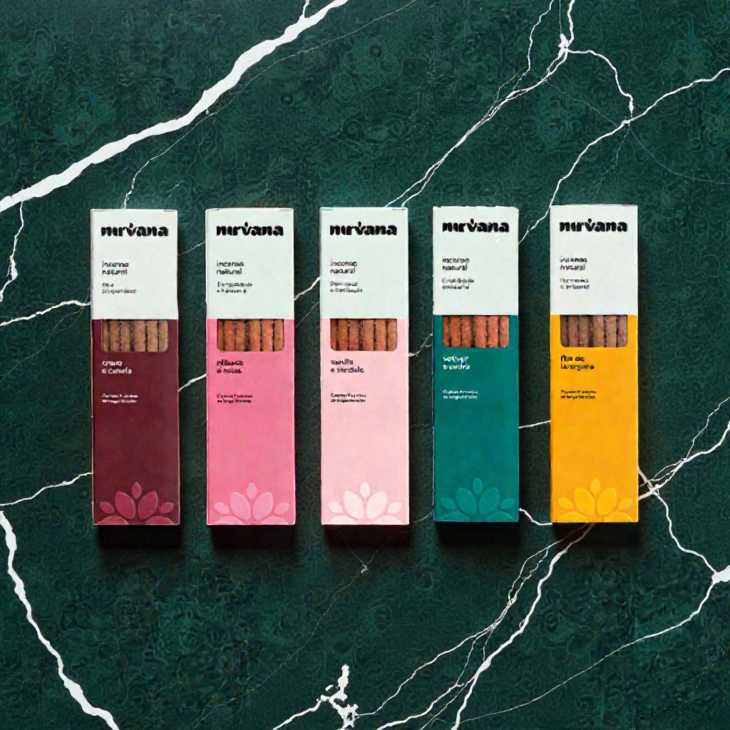 Incensos Tradicionais Nirvana inspirados em aromas naturais