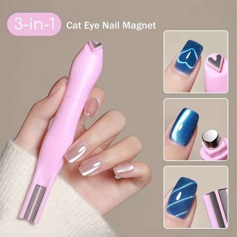 Ima de coração esmalte Magnetico 3 formatos para nail art