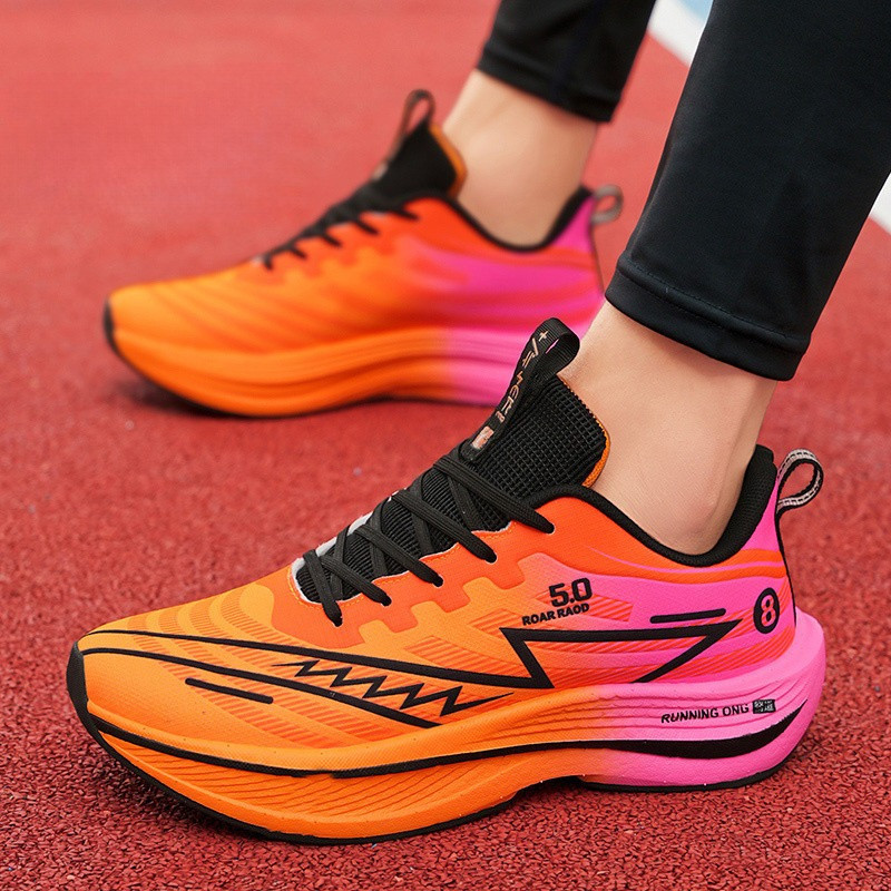 Tênis De Corrida Grandes Com Placa De Carbono , Malha Ultraleve E Respirável , Estilo Versátil , Tamanhos 34-45