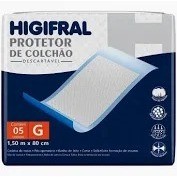 Protetor de Colchão Lençol Absorvente Higifral Tamanho G