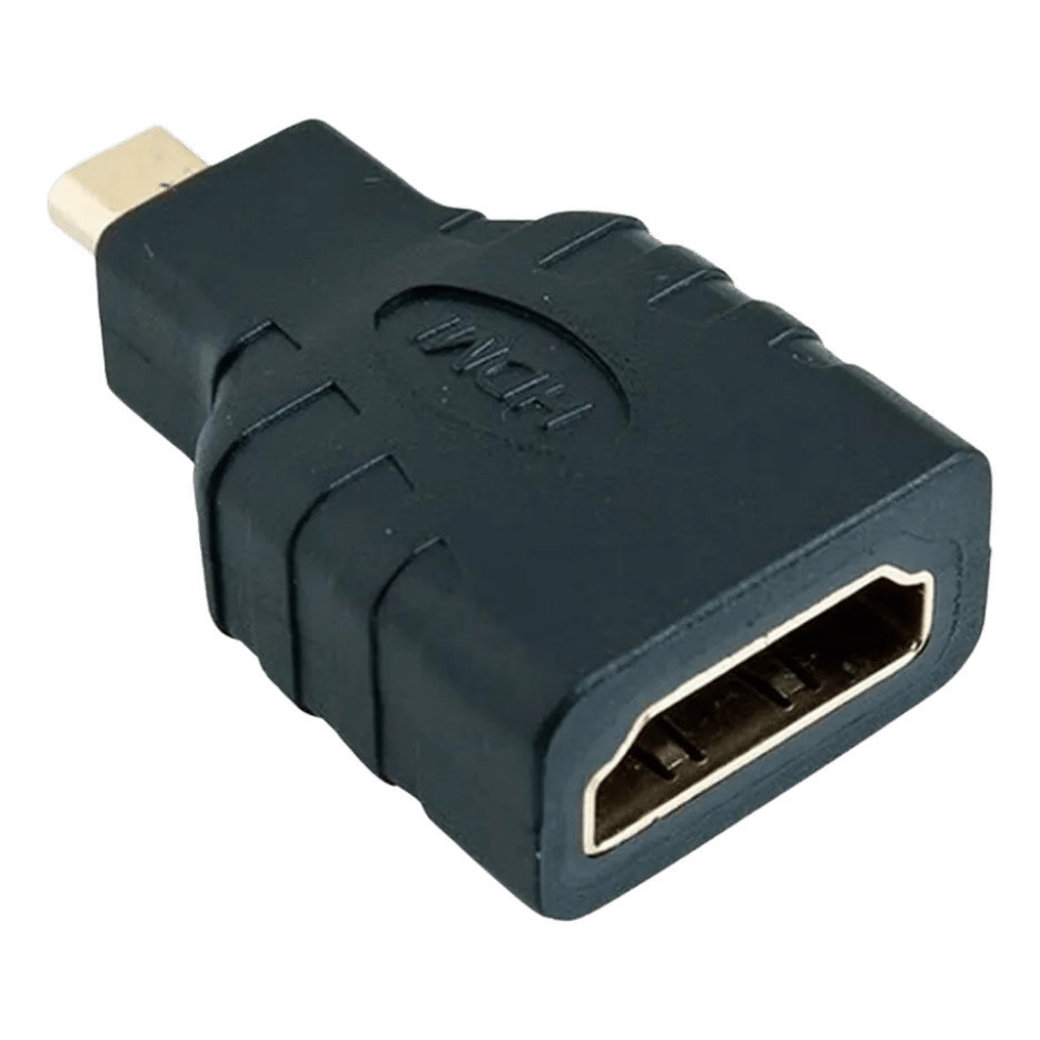 Adaptador Micro HDMI Macho para HDMI Fêmea – Conversor de Vídeo HD