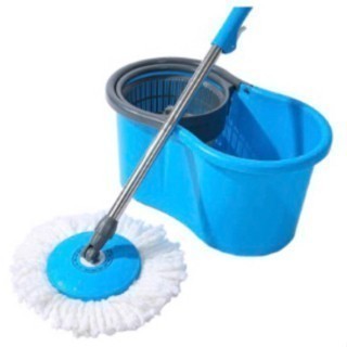 Mop Esfregão Com Rodo E Reservatório Limpeza Rápida