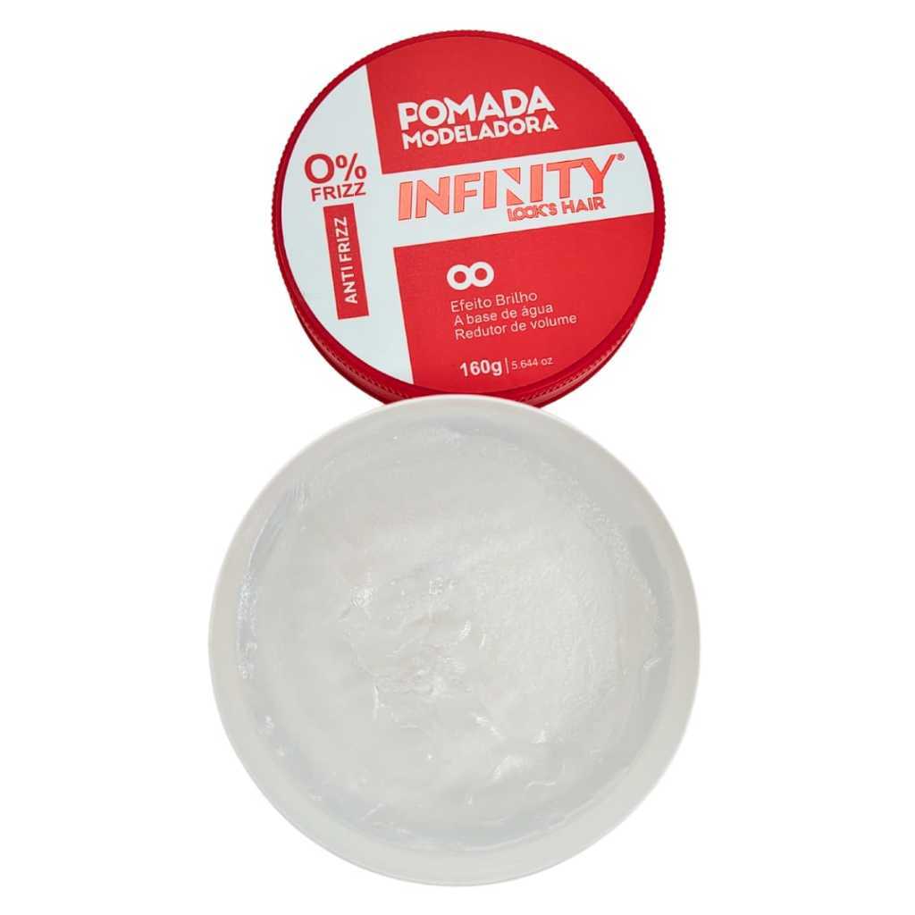 Kit 2 Pomadas Cera Modeladoras Infinity Mega Fixação 160g - Envio em 24 Horas