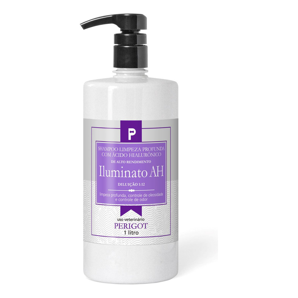 SHAMPOO LIMP PROFUNDA ÁCIDO HIALURÔNICO DELUX ILUMINATO 1L PERIGOT CÃES 1:12