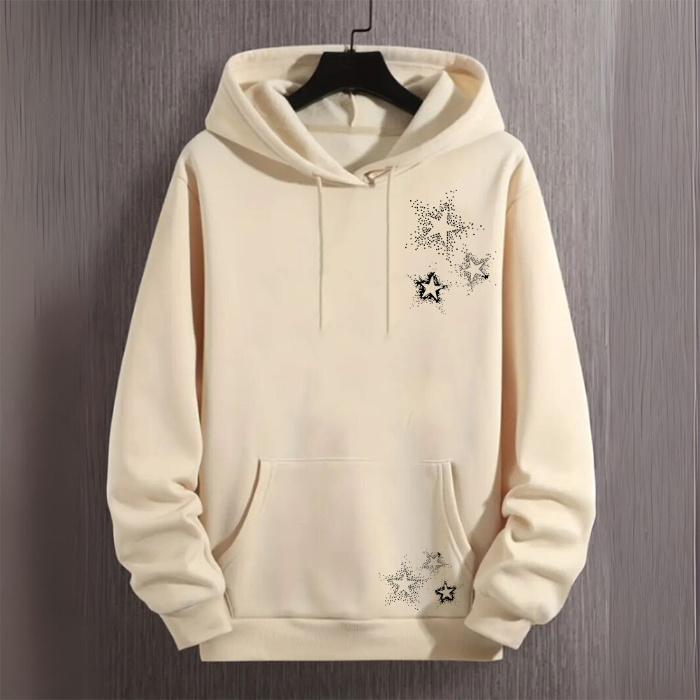 Moletom Estrelas Tumblr Confortavel Moda Nova Canguru Blusa Flanelada Para Inverno Confortavel