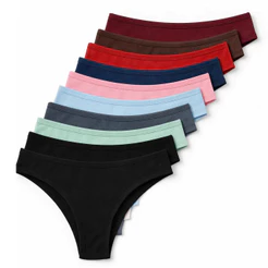 Kit 10 Calcinhas Femininas Adulto Tanga Casual em Algodão Conforto Kit Lingerie Econômica