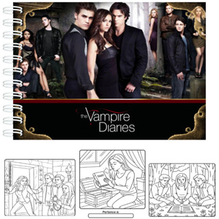 Livro de Colorir Diário de um Vampiro Capa Dura 50 Páginas Folhas 180g em Oferta na Shopee