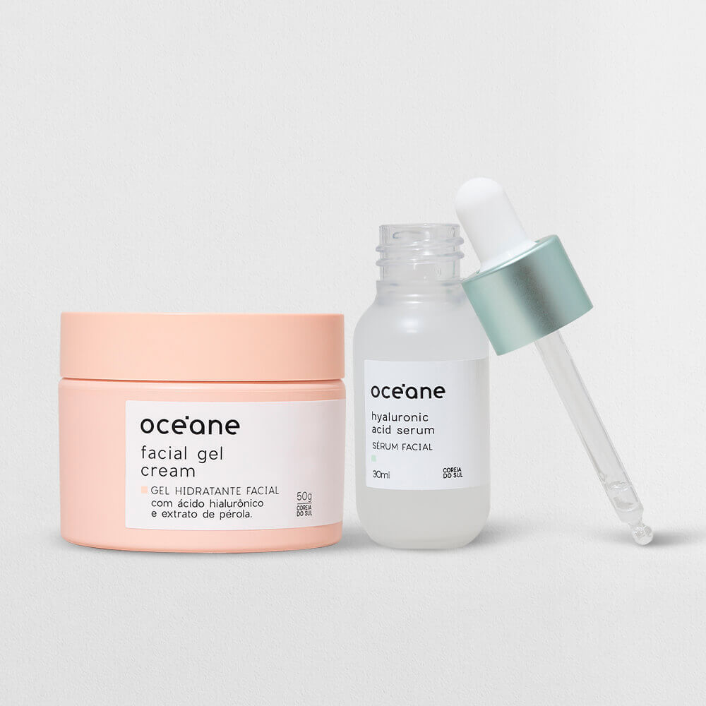 Kit Dupla Super Hidratante - Gel Hidratante + Sérum de Ácido Hialurônico (2 Produtos)