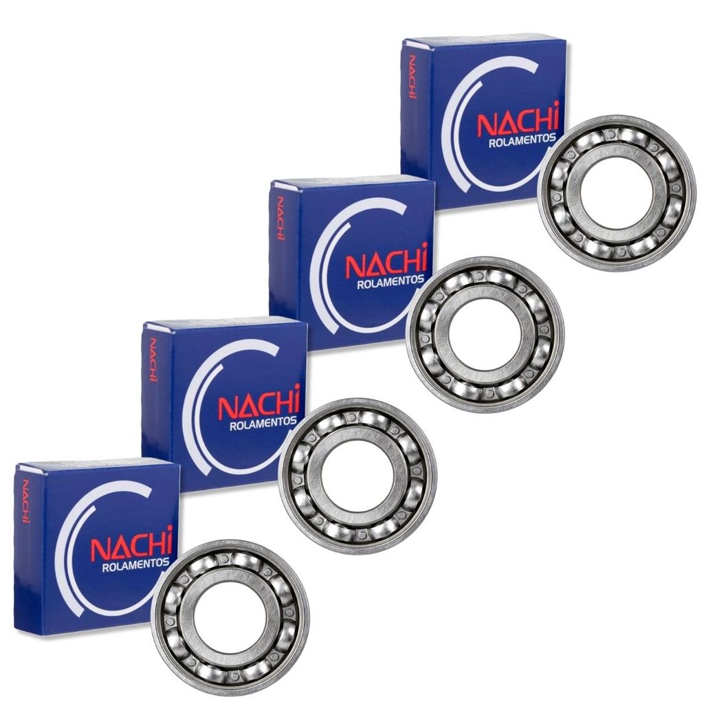 Kit Rolamentos Câmbio Transmissão Ybr 125 / Xtz 125 Nachi
