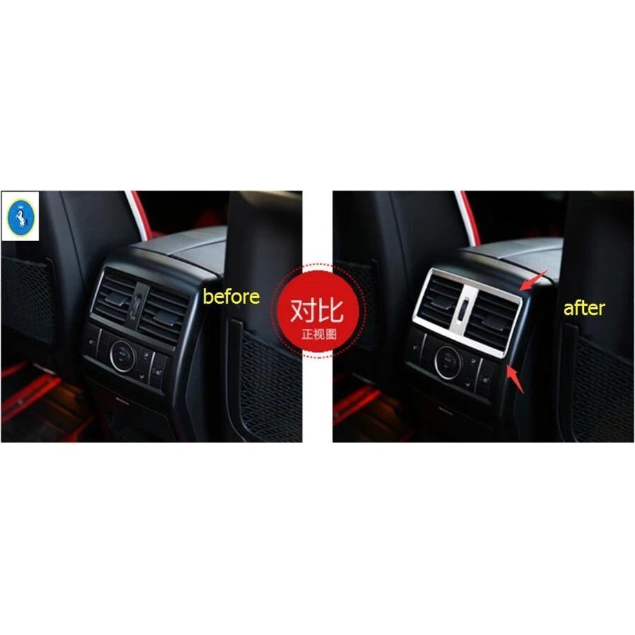 Yimaautotrims Acessório Automotivo Caixa De Apoio De Braço Ar Condicionado Traseiro Saída De Ventilação AC Guarnição Par