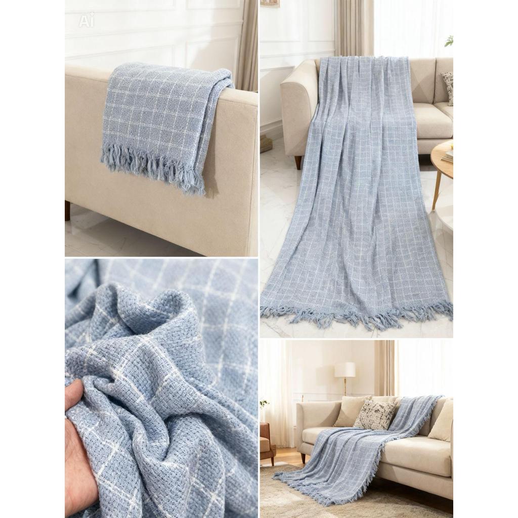 Manta Sofá Super King 2,20x1,55 Grande 100% Algodão Capa Protetora Sofá Cama Decoração Tijolinho