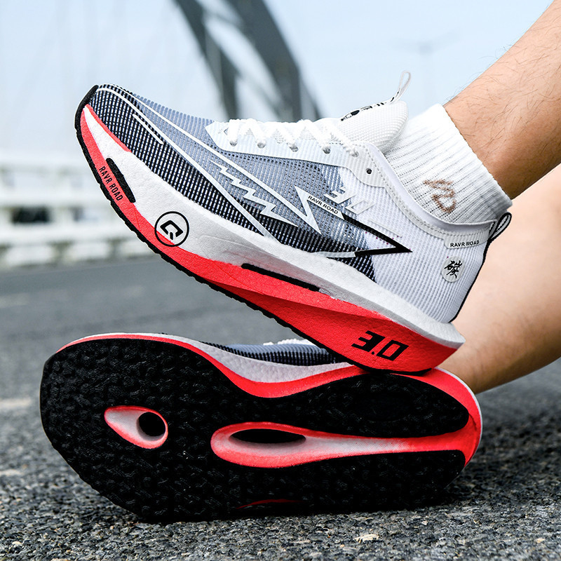 Novos Sapatos Esportivos Casuais De Placa De Carbono Com Almofada Macia E Tênis De Corrida off-road Antiderrapantes Ao A em Oferta na Shopee