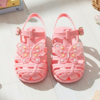 Sandálias infantil Delicada Papete Feminina Menina Colorida Leve Confortável Borboletinha Coloridas em Oferta na Shopee