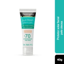 Protetor Solar Facial Neutrogena Sun Fresh Derm Care Pele Clara Fps 70 40g
