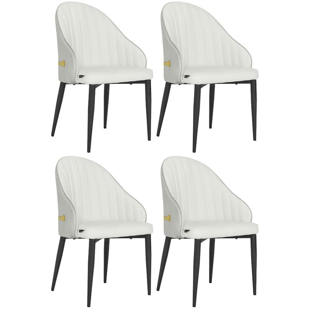 Kit 4 Cadeiras de Jantar Estofada Design La Martina em Oferta na Shopee