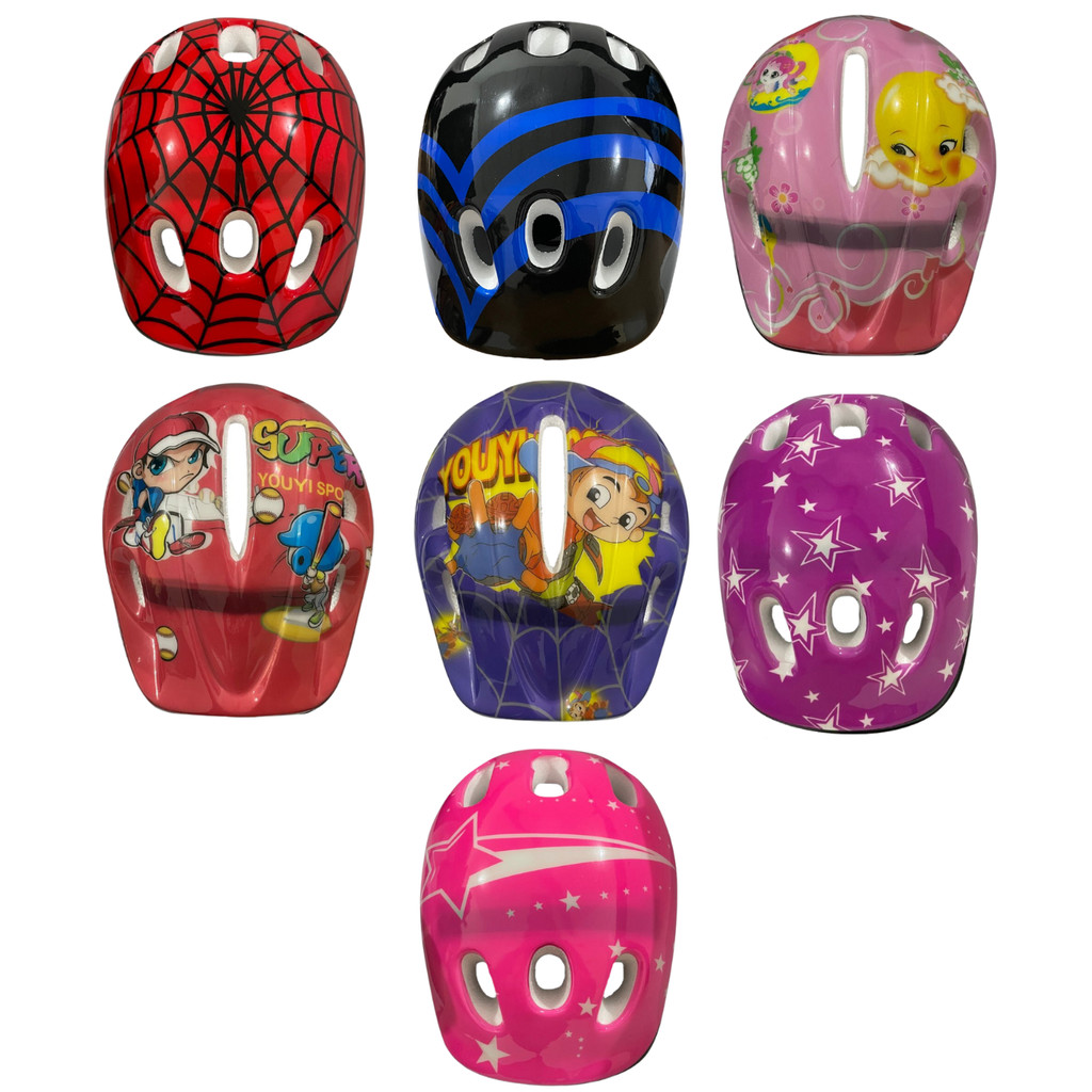 Kit Proteção Infantil Monster Skate Bike Patins Capacete Joelheira Cotoveleira