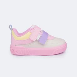 Tênis Infantil Feminino Pampili Yumi Preto Rosa Pampili