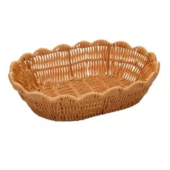 Cesta Organizadora de Rattan Natural Terraço Lyor 25cm Cesto Fibra Rústico Decoração Cozinha Sala Lavanderia Pães Frutas
