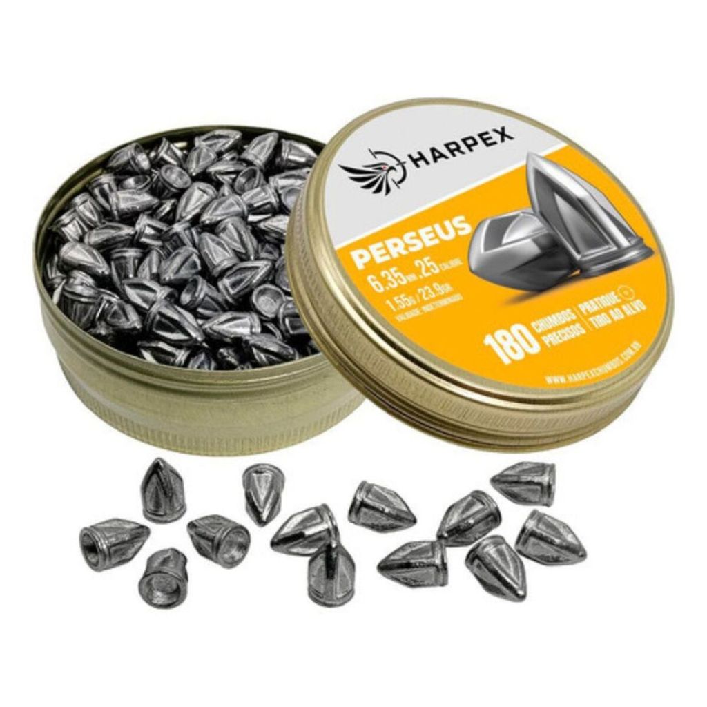 Chumbinho Harpex Perseus 6.35mm – 180un – Pointed 1,55g Ideal PCP · foto 2