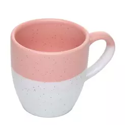 Caneca Ombré 210ml Rosa Cerâmica Wolff para Café Chá Bebidas Quentes Mesa Posta Uso Diário Elegante Prática Charmosa Lar