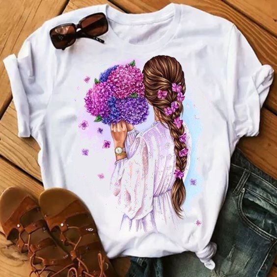 blusa feminina basica manga curta estampa variadas do P ao GG unissex JsCod