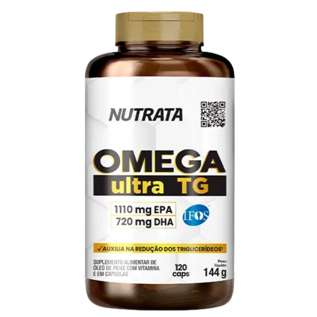 Ômega 3 Ultra Tg 1830mg Pote Com 120 Cápsulas Nutrata em Oferta na Shopee