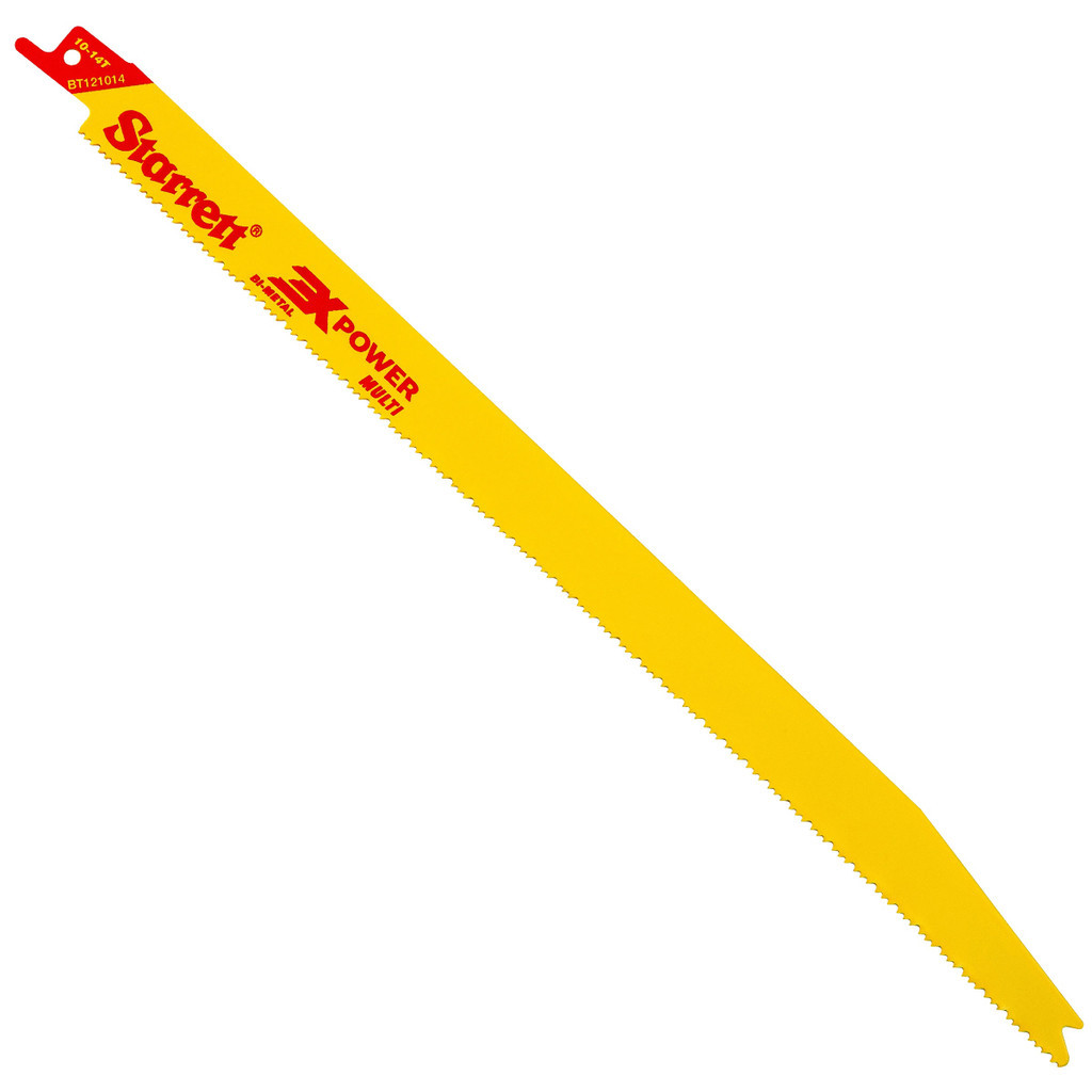 Lâmina Serra Sabre 12" Starrett Multiuso 300mm 10-14 Dentes Bi-Metal BT121014 em Oferta na Shopee