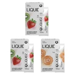 Kit Morango | Tangerina LIQUIDZ® - Eletrólitos Zero Açúcares - 3 Caixas - 18 sachês