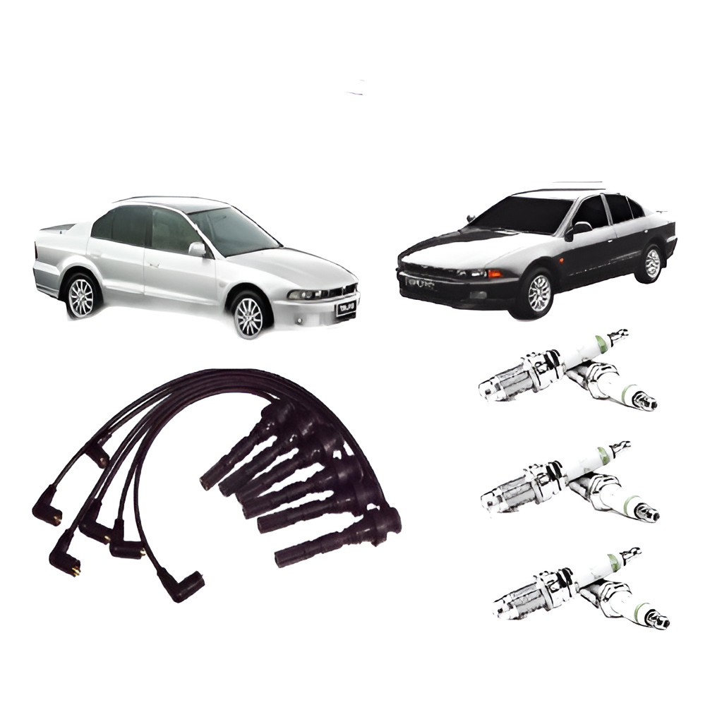 6velas + Cabos De Vela Mitsubishi Galant Vr 2.5 24v V6 1998