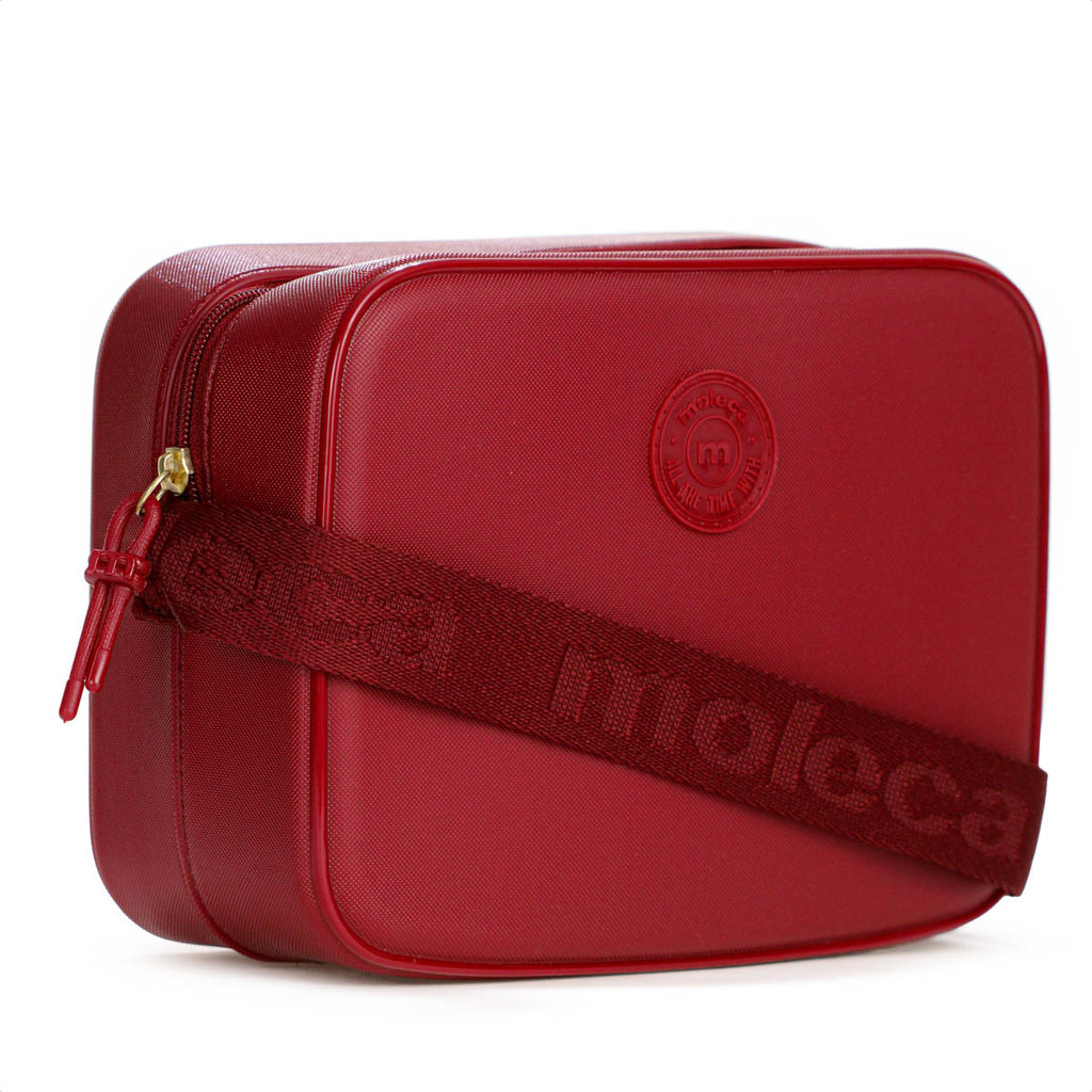Bolsa Moleca Retangular Transversal Bordô - Feminino Lançamento em Oferta na Shopee