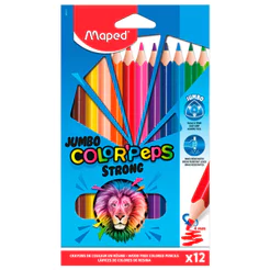 Lápis de cor Strong Jumbo 12 cores 863312 Maped