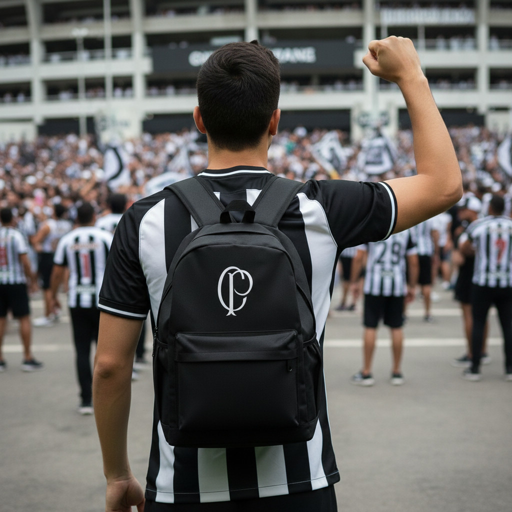 Mochila Lançamento Do Corinthians Masculina Feminina Nova Moda Bolsa Resistente Grande Várias Cores