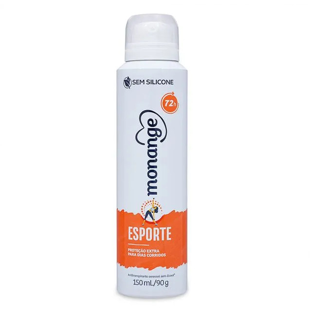 Monange Desodorante Aerossol Antitranspirante Esporte Feminino 150ml