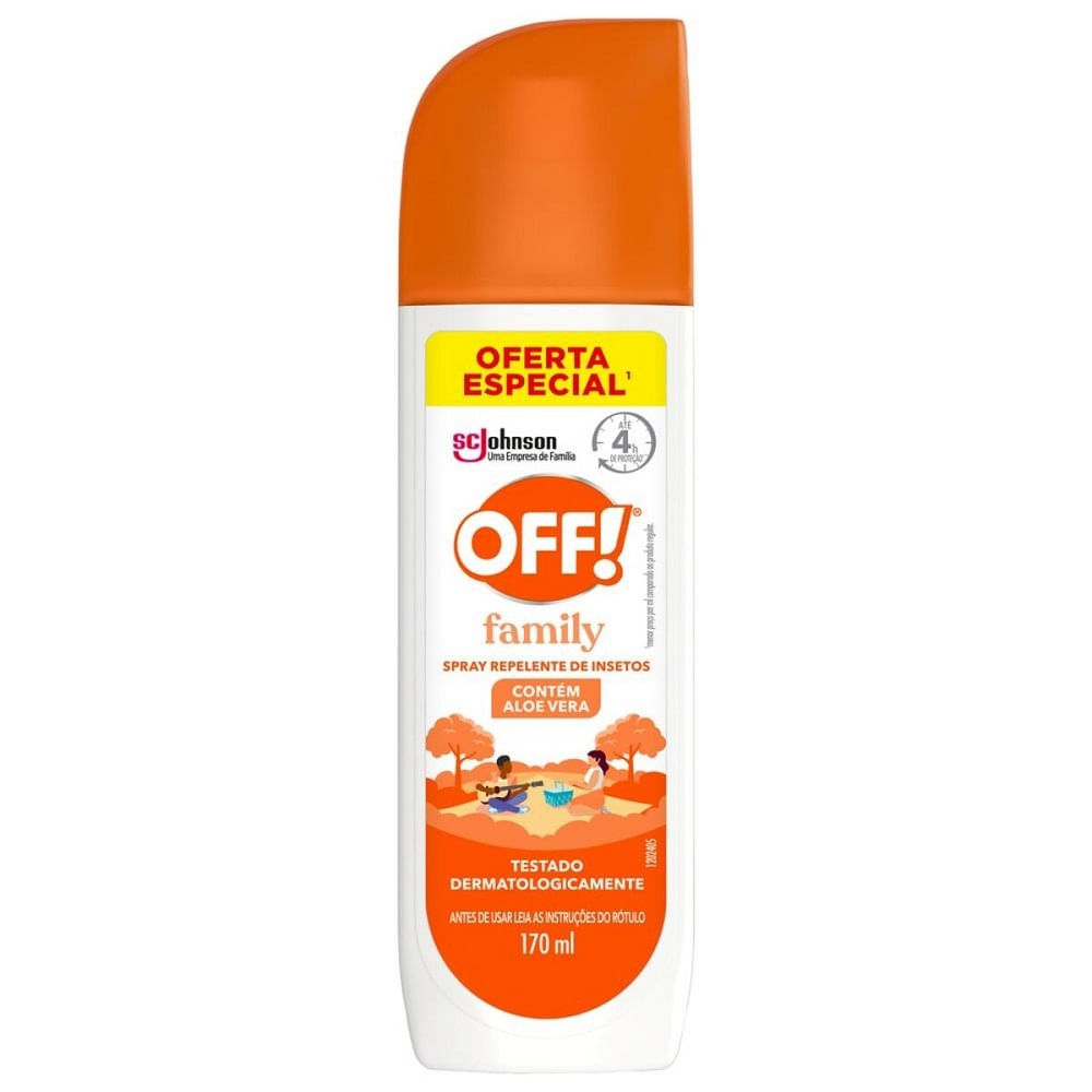 Repelente Off Family 170ml Spray em Oferta na Shopee