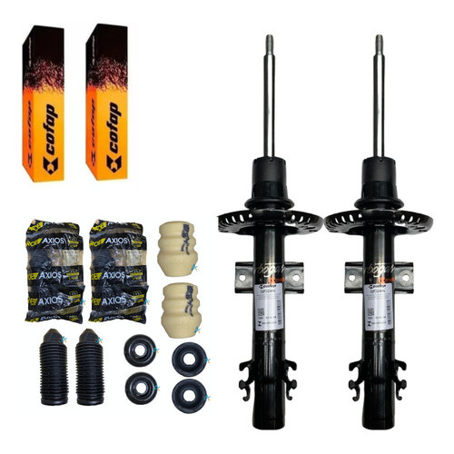 Par Amortecedor Dianteiro Cofap com kit  batente Axios Up 1.0 12v 2013 A 2019