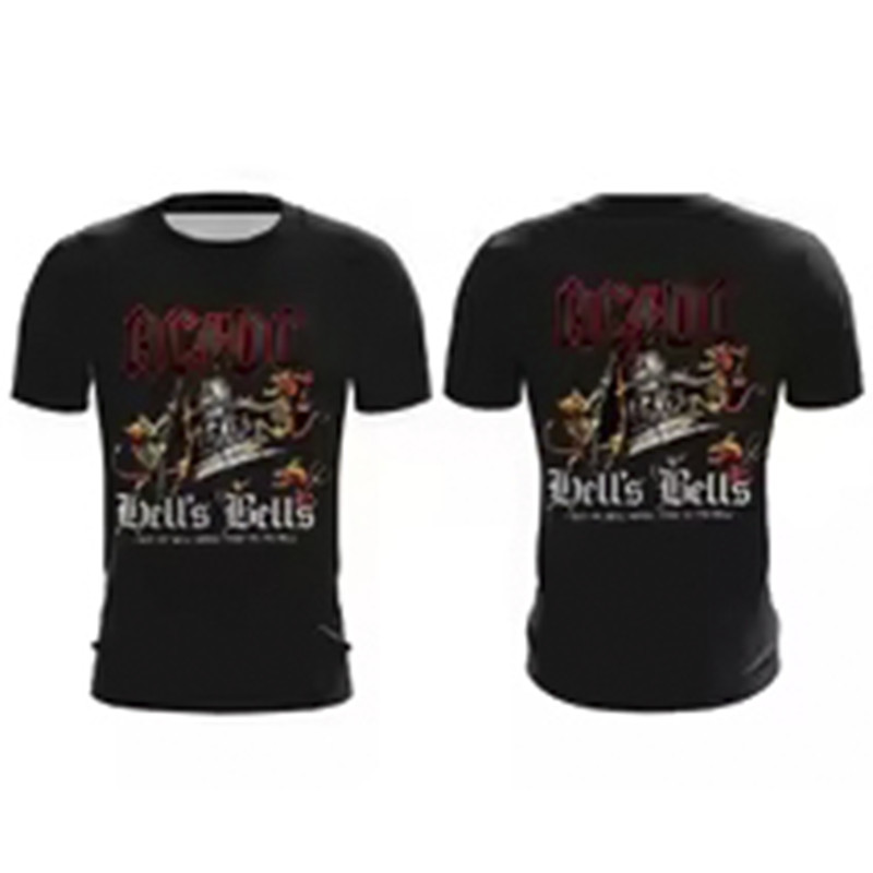 Camiseta Masculina Rock Metal Sinos de Fogo Estampada Lançamento Camiseta 100% Algodão Camisetão  Oversized - Galaxy
