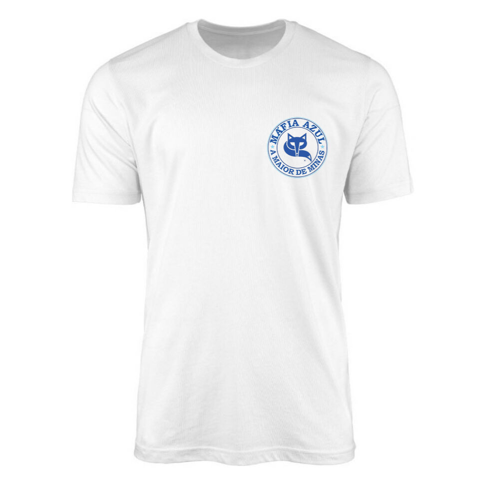 Camiseta Unissex Mafia Azul Lançamento Camiseta 100% Algodão Camisetão Solta Plus Size Camiseta - polar.clothing