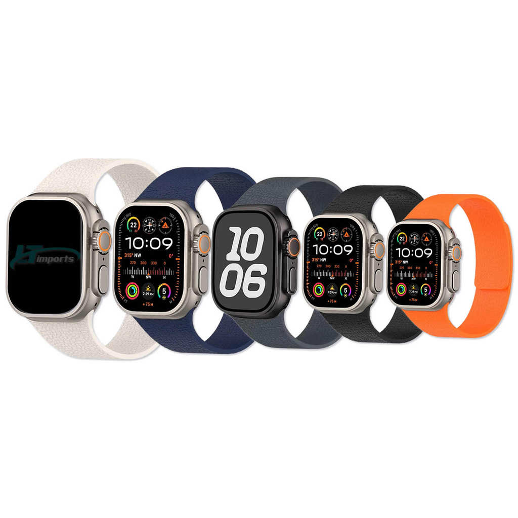 Pulseira Lichia Silicone LTIMPORTS para Apple Watch 46mm 11/10, 45mm 9/8/7, 44mm