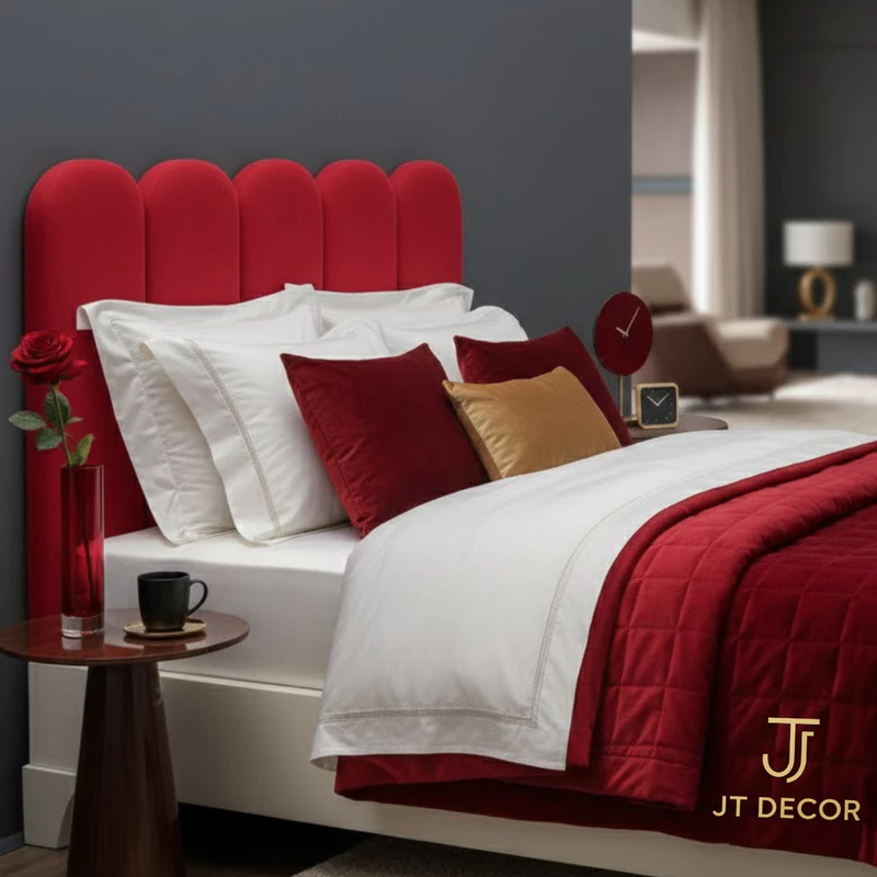 Kit Cabeceira Nuvem Estofada para Cama Box Solteiro Casal Queen — foto 7