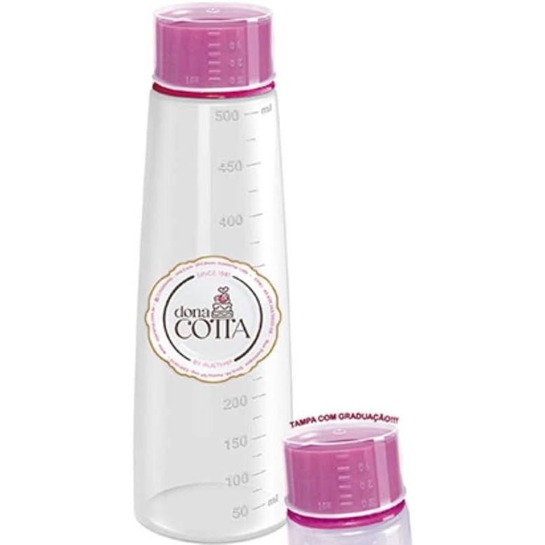 Bisnaga Para Umedecer Bolo Graduado 500 Ml Tampa Chuveirinho + tampa dosadora 30 ml