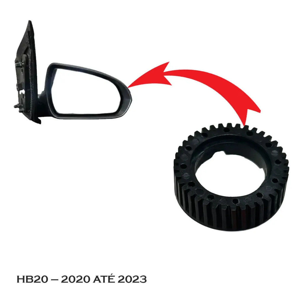 Engrenagem de Rebatimento do Retrovisor Elétrico Novo HB20 Hyundai Reparo Automotivo 2020 > 2023