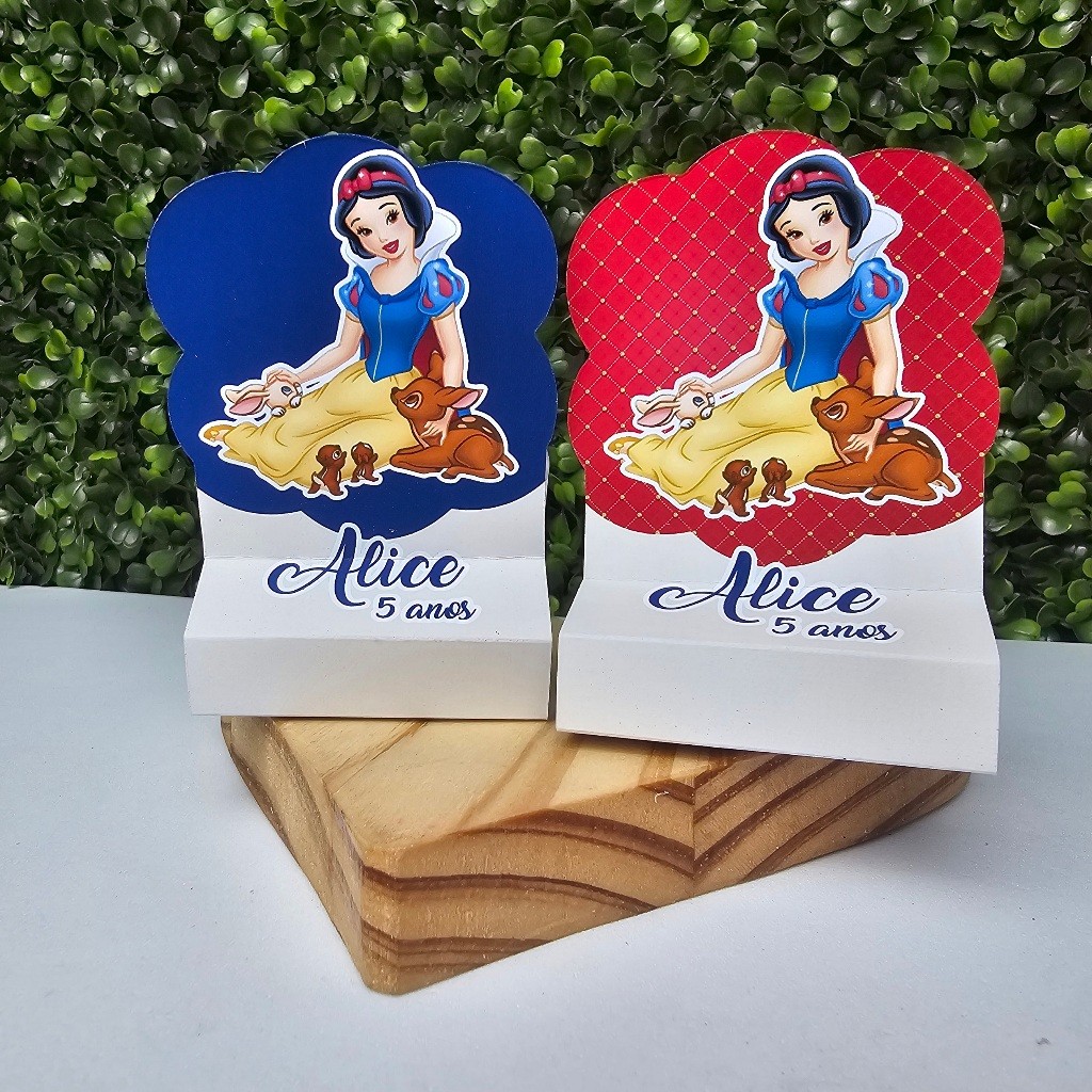 Porta Bis Duplo BRANCA DE NEVE - Personalizados - Festa infantil - Aniversário - Lembrancinha