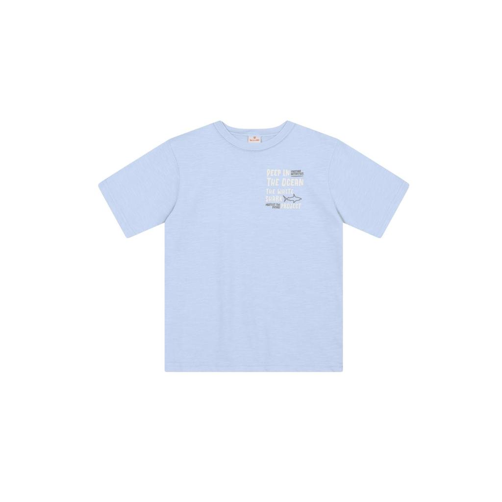 Camiseta infantil menino de tubarão Brandili