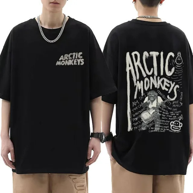 Camiseta 100% Algodão T-Shirt Básica Arctic Monkeys Rock Hip Hop Música Camisa Unissex ENVIO IMEDIATO LANÇAMENTO