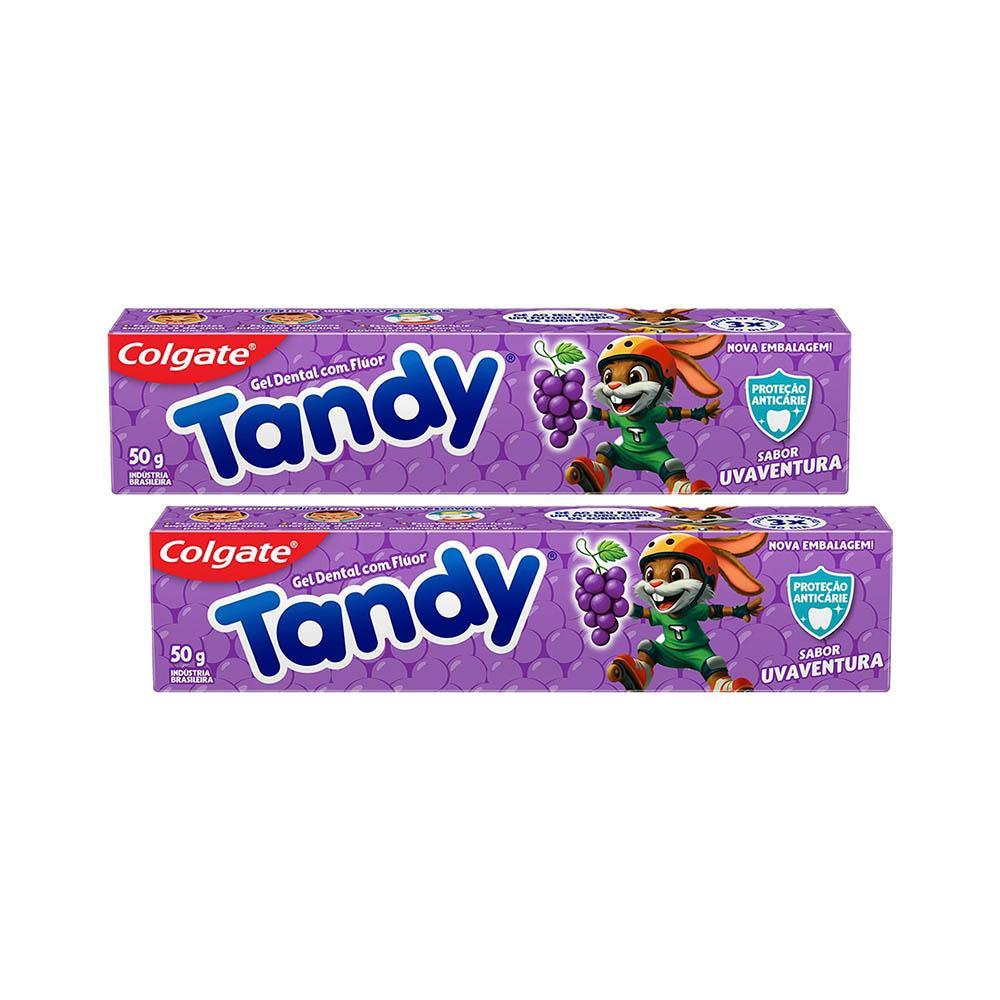 Kit 2 Cremes Dentais Infantis Colgate Tandy Uva Ventura 50g
